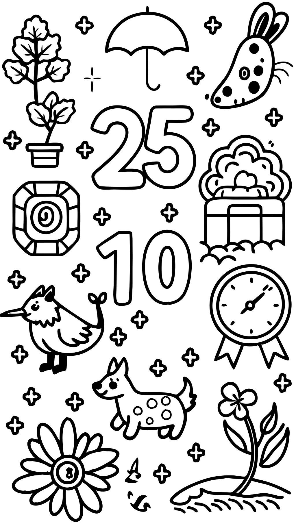 numbered coloring pages